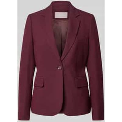 Regular fit blazer van viscosemix