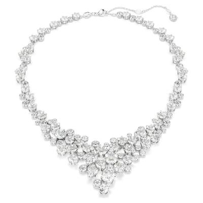 Swarovski Constella ketting 5732249 | v-vormige ketting met kristallen | wit, elegante sieraden voor een verfijnde touch