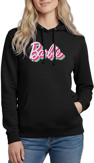 Barbie Kleurrijk Logo Hoodie Dames
