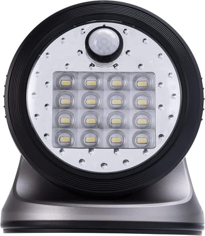 Helder 600 Lumen LED Veranda Verlichting Zilver - Draadloos en Batterijgevoed