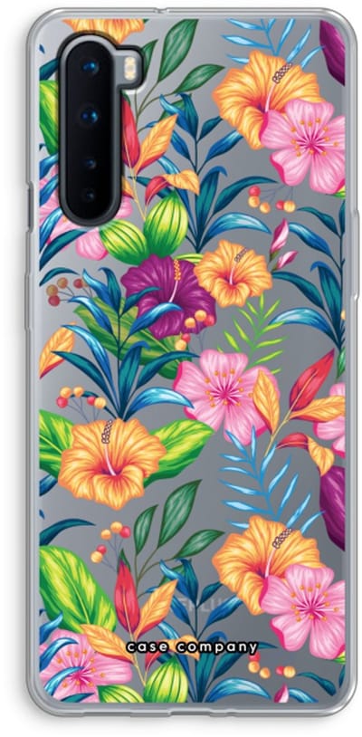 Case Company® - Hoesje geschikt voor OnePlus Nord hoesje - Tropisch 2 - Soft Cover Telefoonhoesje - Bescherming aan alle Kanten en Schermrand