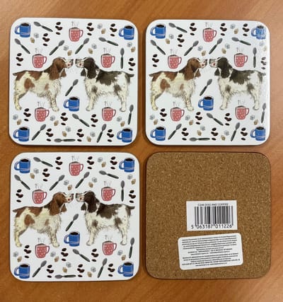 Alex Clark Onderzetters DOG AND COFFEE ~ HONDEN