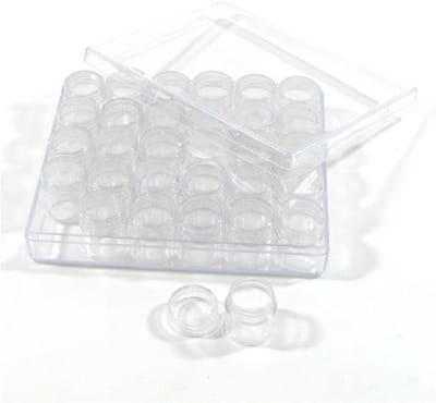 Opbergdoos met 24 potjes voor nail art, BOX-52