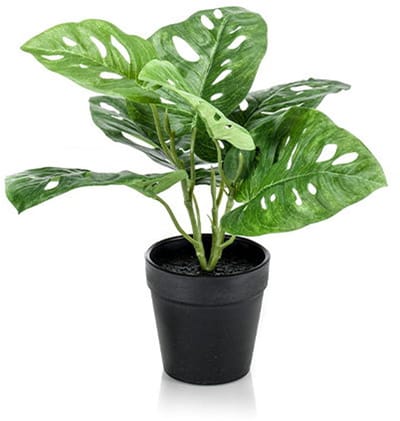 Monstera monkey bush green 30 cm kunstbloem zijde nepbloem Emerald