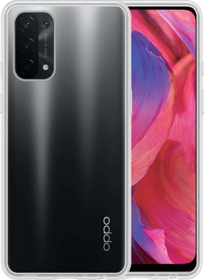 Hoesje - Geschikt voor OPPO A54 5G - Sterk & Shockproof - Hoes Cover - Siliconen Case - Telefoonhoesjes - Transparant