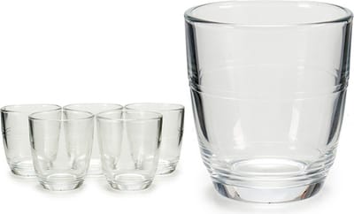 Vivalto Espresso koffieglazen - 6x - 90 ml - glas - zonder handvat