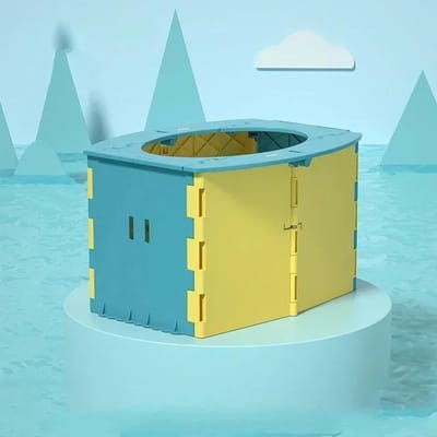 Draagbaar Baby Jongen WC Toiletbril Baby Meisje Pot Toiletpot Opvouwbare Potje Training Pot Buiten Reispotten Kinderzitje Baby Potje blue