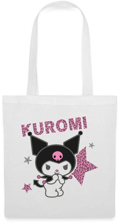 Kuromi Met Letters En Sterren In Leeuwstijl Tas Van Stof Schoudertas