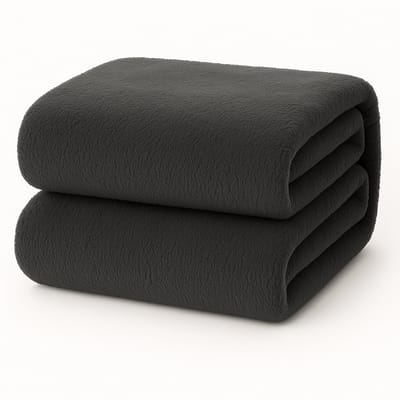 Decoware Teddy Fleece Hoeslaken 90x200 cm - Antraciet - Warm & Extra Zacht - Matrashoogte tot 30 cm