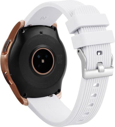 KELERINO. Siliconen bandje geschikt voor Samsung Galaxy Active / 42 MM - Wit