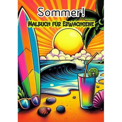 Malbuch Fùr Erwachsene - Sommer! - Malbücher Für Erwachsene