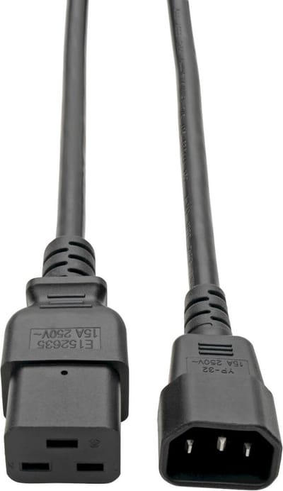 Tripp Lite P047-004 electriciteitssnoer Zwart 1,22 m C19 stekker C14 stekker