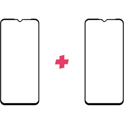 DuoPack: Xiaomi Redmi 9C screenprotector gehard glas Edge to Edge