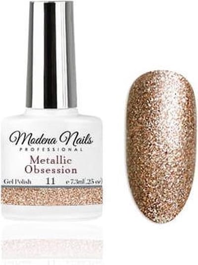 Modena Nails Gellak Metallic Obsession - 11 - 7,3ml. - Metallic glitter - Glitters - Gel nagellak - Gel nagellak