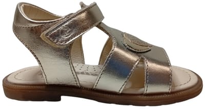 Falcotto - Puppet - Mt 22 - velcro bling bling hartjes lederen sandalen - goud