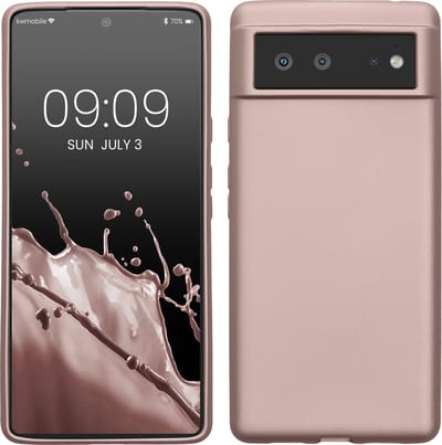 kwmobile telefoonhoesje geschikt voor Google Pixel 6 - Hoesje voor smartphone - Back cover in metallic arctische bes