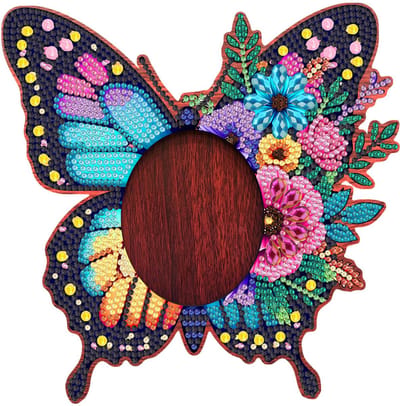 Adorzy Diamond Painting Fotolijst Vlinder - Diamond Painting Foto - Diamond Painting Volwassenen – Diamond Painting Volledig Pakket