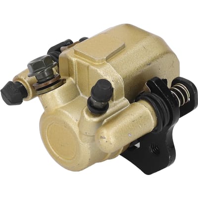 Étrier de frein avec plaquettes de frein Alliage métallique Performance améliorée Assemblage d'étrier de frein pour VTT Quad 4 50cc à 250cc beige
