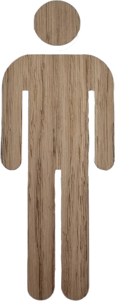 Toiletsilhouette man