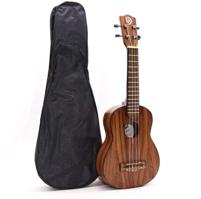 Ambachtelijk Handgemaakte Ukelele - Bruin - Klassieke Natuurlijke Afwerking - 4 Snaren - 20.5x6x57.5