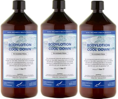 Bodylotion Cool Down 1 Liter - set van 3 stuks