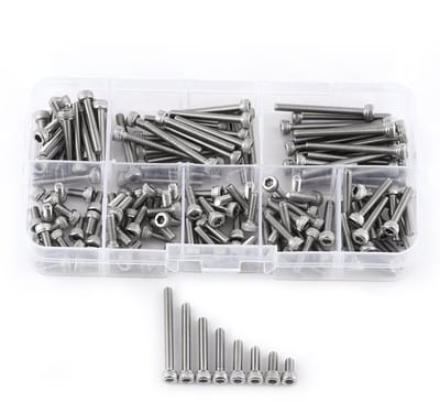 Allecto - Hexagonale Bouten - M3 Set - 160 Stuks - 3 mm - Corrosiebestendig - Voor Bouwprojecten - Kwaliteitsmateriaal