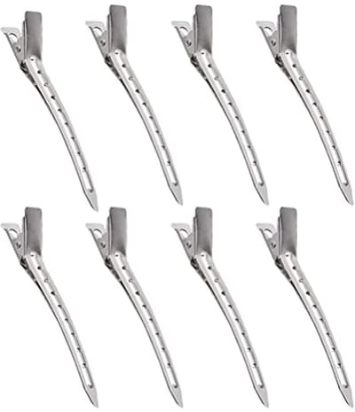 Zilveren Haarsectieklemmen - 3,5 Inch Metalen Alligator Krulspelden voor Haarstyling