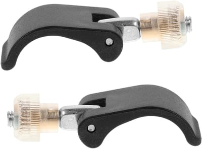 Wandelstok Clips - Bevestigingsclips Stokken - Veilige Bevestiging - Extern Slot Mechanisme - 5x1.7x1.2cm - Zwart