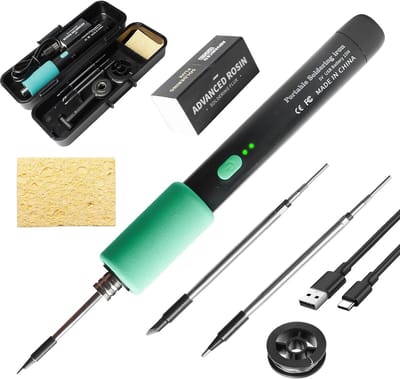 Draadloze Soldeerbout - Accu Soldeerkit - Elektronica Reparatie - Drie Temperatuurstanden - 15 Watt