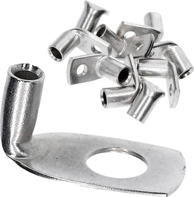 10 stuks Kalitec KA2-L10 standaard buiskabelschoenen haaks 10mm² M10 I zonder kijkgat I 90° I Made in Germany