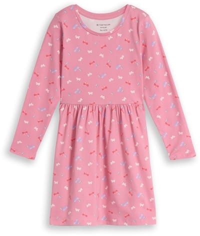 Tom Tailor - Minijurk met patroon - Maat 92/98 - pink mini butterfly design