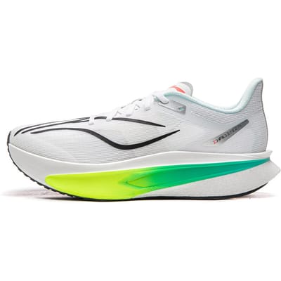 LiNing Feidian 6 Challenger Chaussures de Sport Confortables Amorti Résistantes à l'Usure Basse Profil Casual Chaussures de Course Baskets Homme Blanc ARMW003-10 39 white