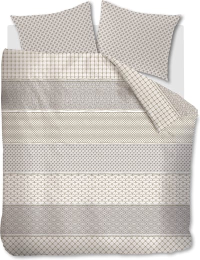 Riviera Maison Ropes dekbedovertrek - Lits-Jumeaux - 240x200/220 - Taupe