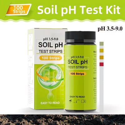 pH Teststrips 100‑delig – Nauwkeurige pH‑meting 3.5‑9.0 – Voor Tuin, Gras, Bloemen & Groenten