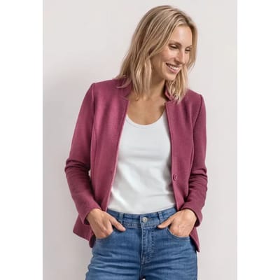 Blazer met reverskraag en structuur