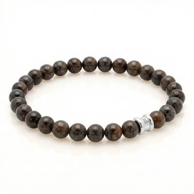 STEEL & BARNETT - Kralenarmband Heren - Essential - Bronziet - Maat L