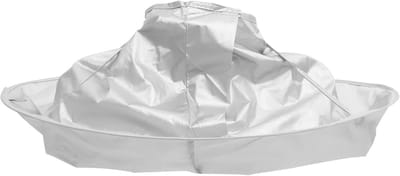 Kinder Kappersmantel - Haar Knippen Cape - Thuis Gebruik - Paraplu Vangt Haar Op - 60x60cm - Zilver