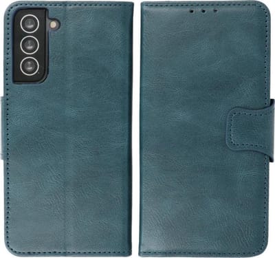 Bestcases Portemonnee Telefoonhoesje - Pasjeshouder Hoesje Geschikt voor Samsung Galaxy S21 Plus - Blauw