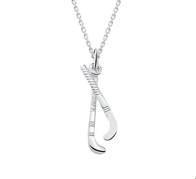 Zilveren Collier hanger hockey 1 1020357