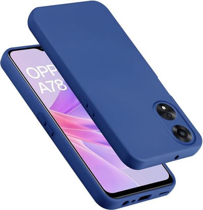 Cadorabo Hoesje geschikt voor OPPO A78 5G in LIQUID BLAUW - Beschermhoes gemaakt van flexibel TPU silicone Case Cover