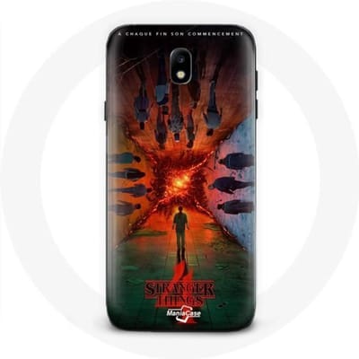 Coque pour Samsung Galaxy J5 2017 Stranger Things Saison 4 Affiche Equipages de la Nouvelle Théorie