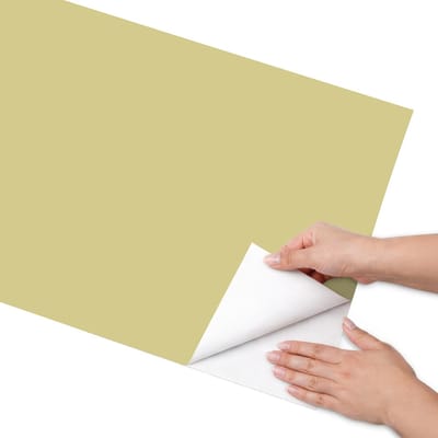 Coloray Meubel Wrap Folie - Geel Meubelfolie - 50x100 cm - Meubel Wrap Folie Lichte mosterd - Plakfolie Meubels - Minimalist Meubelfolie - Decoratiefolie Zelfklevend - Slaapkamer decoratie - Achtergronden en patronen