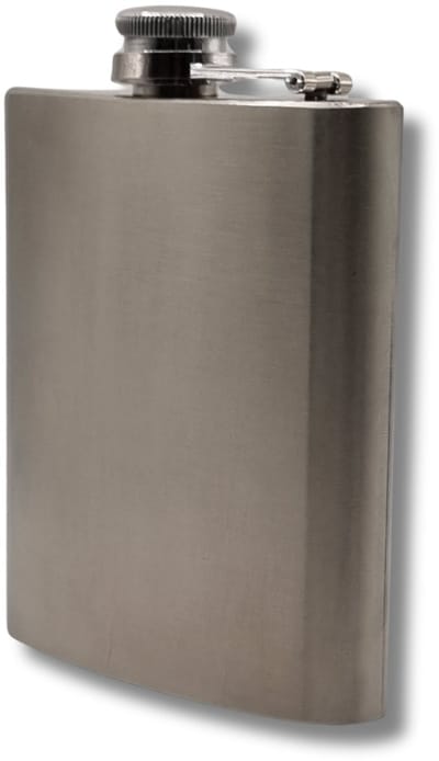 Heupfles - heupflacon - zakflacon - platvink - RVS - 200ml - 1 stuk - STEGGER
