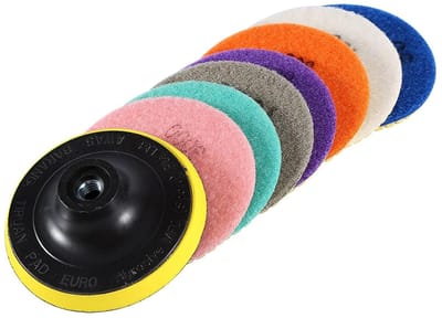 Set Diamant Polijstpads Nat & Droog voor Steen, Marmer en Graniet (50 t/m 3000 Grit)