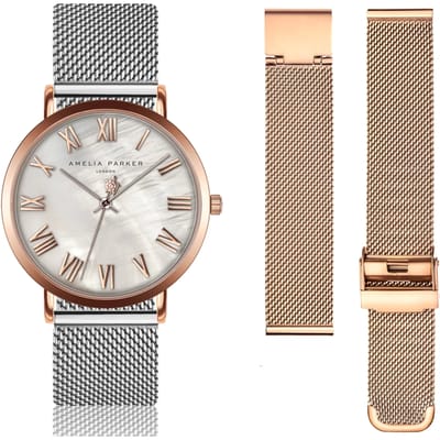 Dameshorloge en horlogeband Amelia Parker Classique