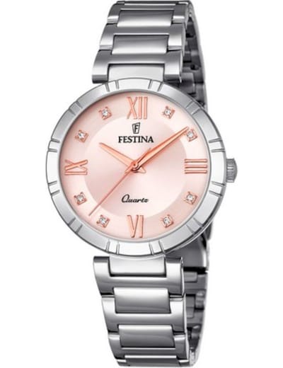Festina F16936/C Mademoiselle - polshorloge - Staal - Zilverkleurig - Ø 32,5mm