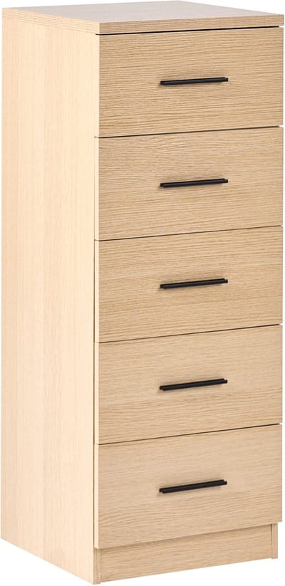 KITIMAT - Ladekast 5-lades - Lichtbruin - MDF