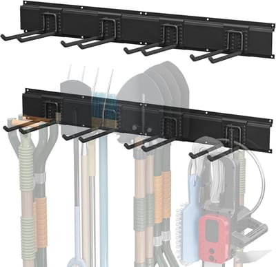 Heavy Duty Garage Organizer Wandrek voor Tuin en Gereedschap