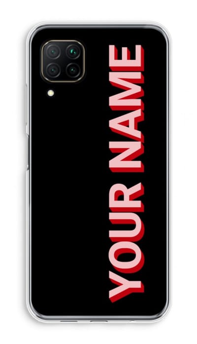 Gepersonaliseerd - Case Company® - Hoesje geschikt voor Huawei P40 Lite hoesje - Namecase - Soft Cover Telefoonhoesje - Bescherming aan alle Kanten en Schermrand