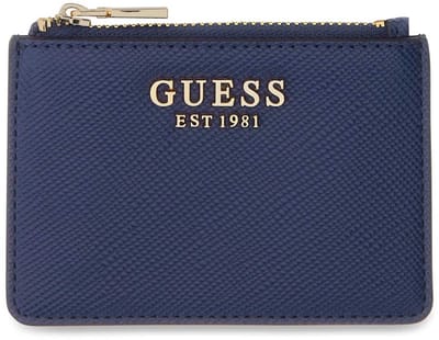 GUESS kaarthouder Patsie SLG Credit Card Case Navy donkerblauw